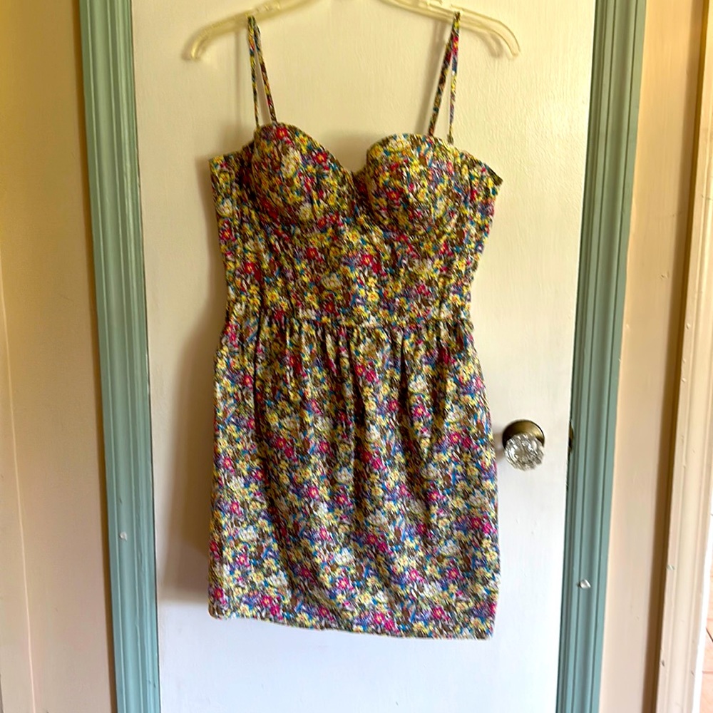 Victoria’s Secret Pink Collection Floral Corset Dress Size Large
